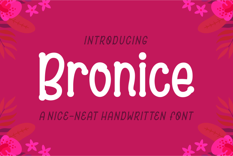 Bronice font